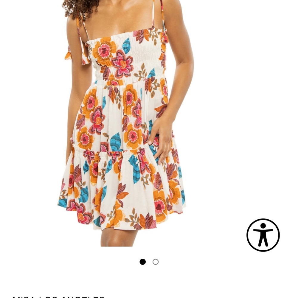 Floral Print Sun Dress by Misa Los Angeles
